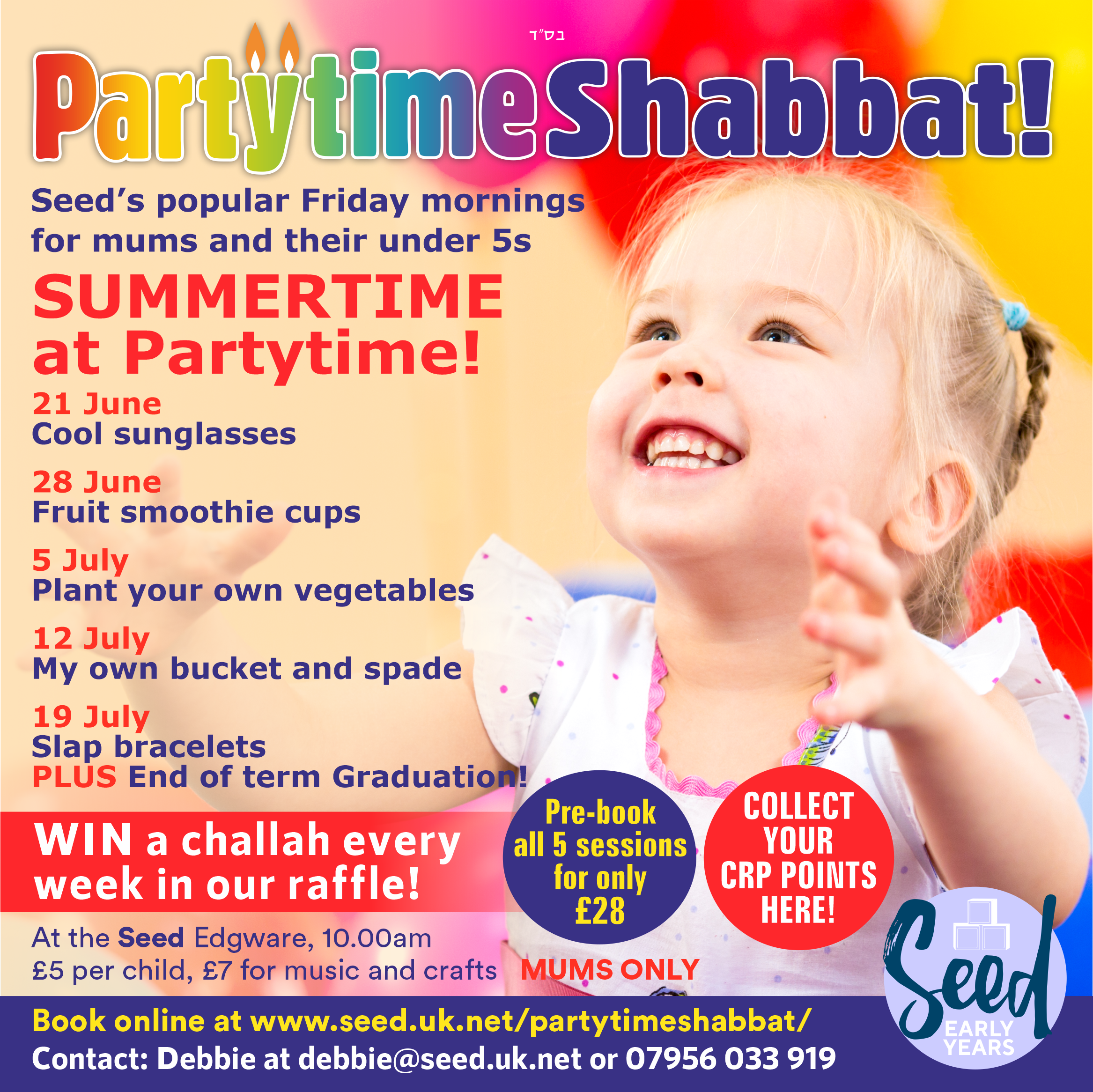 Read more about the article Partytime Shabbat – Summertime at Partytime!