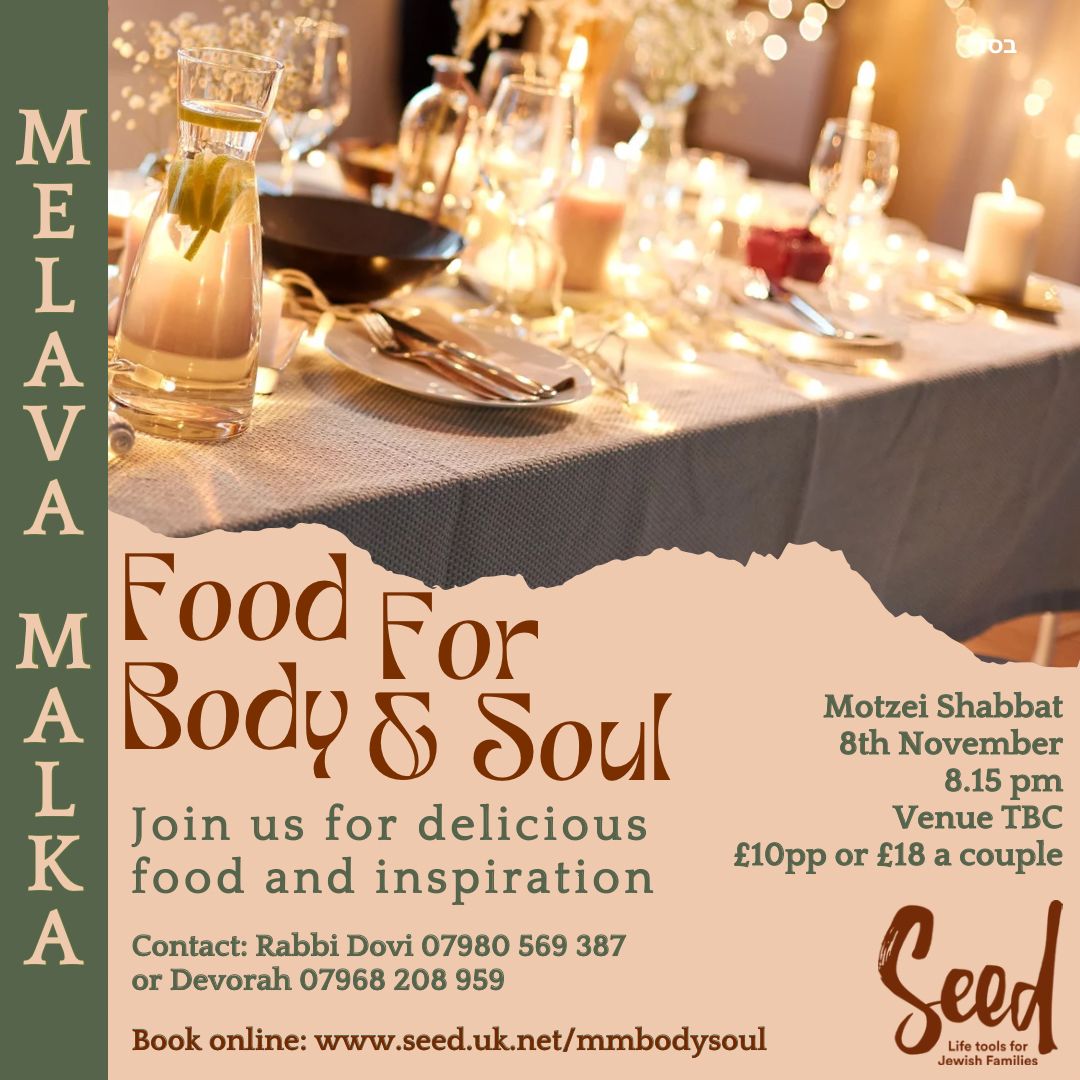 You are currently viewing Food for Body and Soul Melava Malka