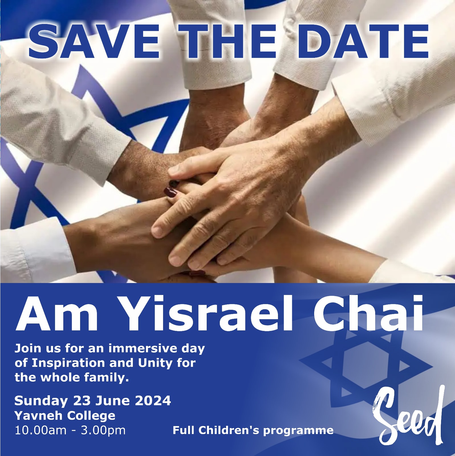 You are currently viewing Am Yisrael Chai – An immersive day of Inspiration and Unity for the whole family
